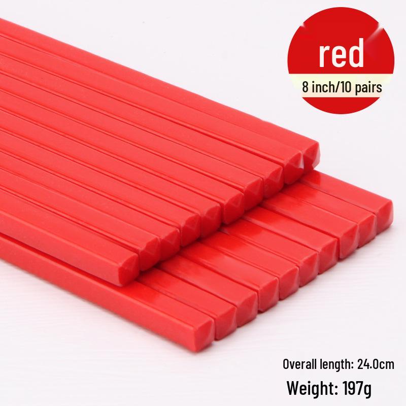 Colorful Disinfected Melamine Chopsticks for Hotels, Restaurants, and Fast Food