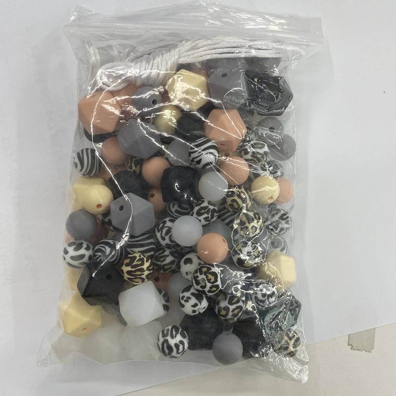 200 шт. Diy ожерелье браслет набор бусин силиконовые бусины для ручной работы браслет ювелирные изделия с 5 м