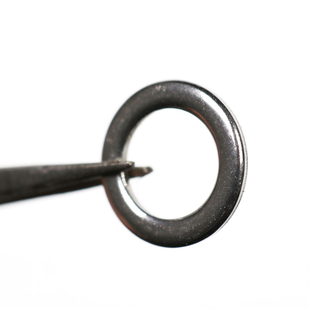 50 шт. высококачественные прочные рыболовные разъемные кольца из нержавеющей стали для рыбалки с поворотным креплением