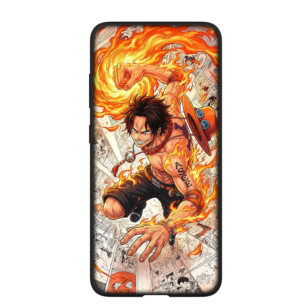 Phone Case for iPhone 17 15 16 Plus Redmi Note 14 12 11 13 Pro Max Huawei P30 P20 Lite OPPO A60 A40 A80 A38 A54 A17 Portgas D Ace One Pieces Cover
