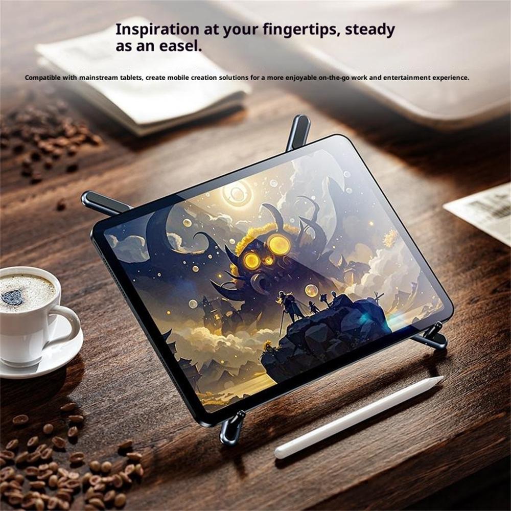E05 Portable Desk Stand for Tablet Multi-Function Magnetic Aluminum Alloy Phone Holder
