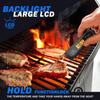 Цифровой термометр для мяса для приготовления пищи, беспроводной, мгновенное считывание, водонепроницаемый, с подсветкой, сверхбыстрый и точный, складной на 180° зонд