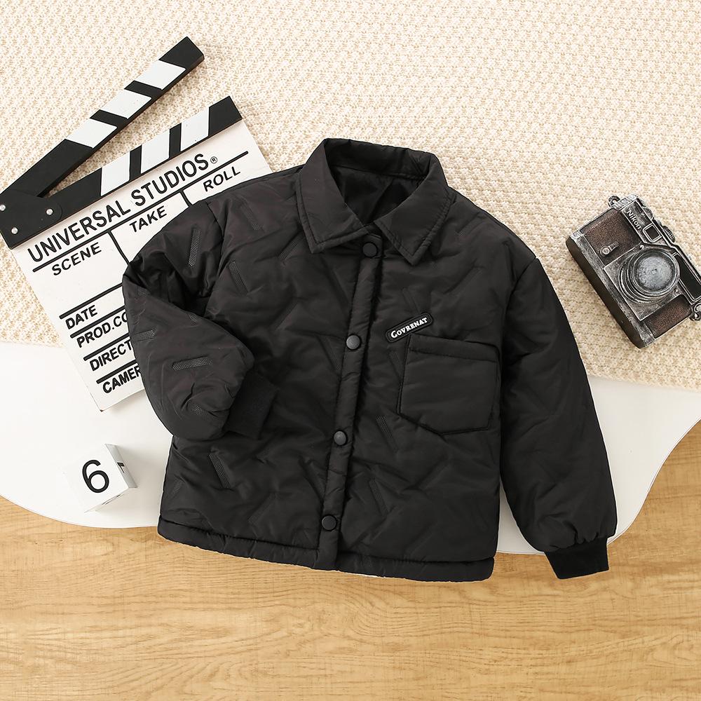 Детская теплая куртка с толстой хлопковой подкладкой для осени/зимы - Теплая школьная форма