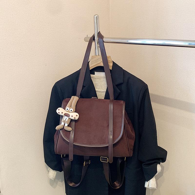 Повседневная сумка-мессенджер в стиле ретро большой вместимости женская 2025 новая популярная модель на осень и зиму рюкзак школьная сумка