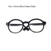 Cute Doll Glasses Fashion Crown Eyeglasses High Quality Accessories  20cm Cotton Dolls