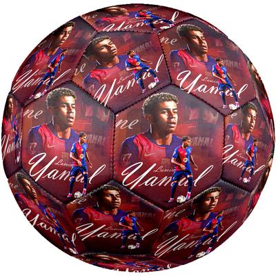 Lamine Yamal's Soccer Journey Size 5 Soccer Football Machine-Stitched Indoor/Outdoor Training and Matches Perfect Commemorative Gift for Soccer Lovers