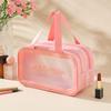 Большая водонепроницаемая двойная косметичка в корейском стиле