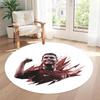Cristiano Ronaldo Round Area Rug Suitable for Balcony Outdoor Living Rooms Study room Anti-slip Round Rug Anime Office Decor