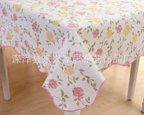 Waterproof And Oil-Proof Tablecloth Square Leave-In Tablecloth Round Peva Printed Dining Table Cloth Rectangular Coffee Table Cloth Custom