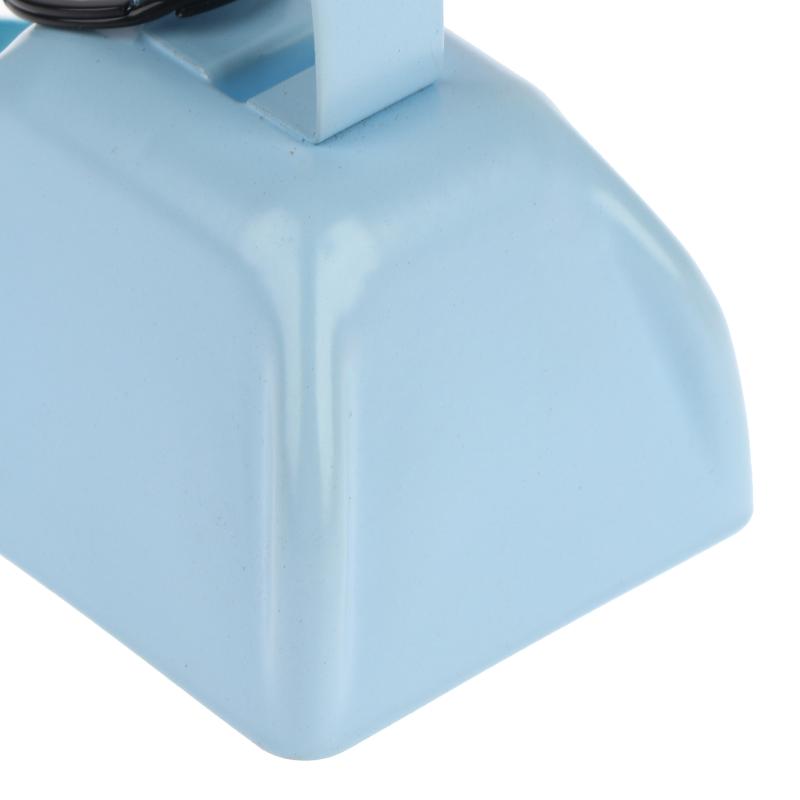 Loud Iron Cowbell with Wrist Rope for Effective Noise in Outdoor Races and Events