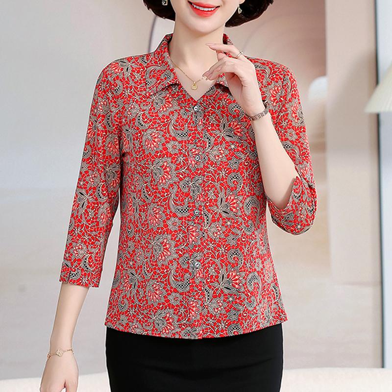 Элегантный летний топ, женская рубашка, повседневная свободная женская винтажная блузка, летняя одежда