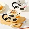Creative Personalized Cow Ceramic Mug DIY Cute Souvenir Cartoon Drinking Cup High Precision Cup