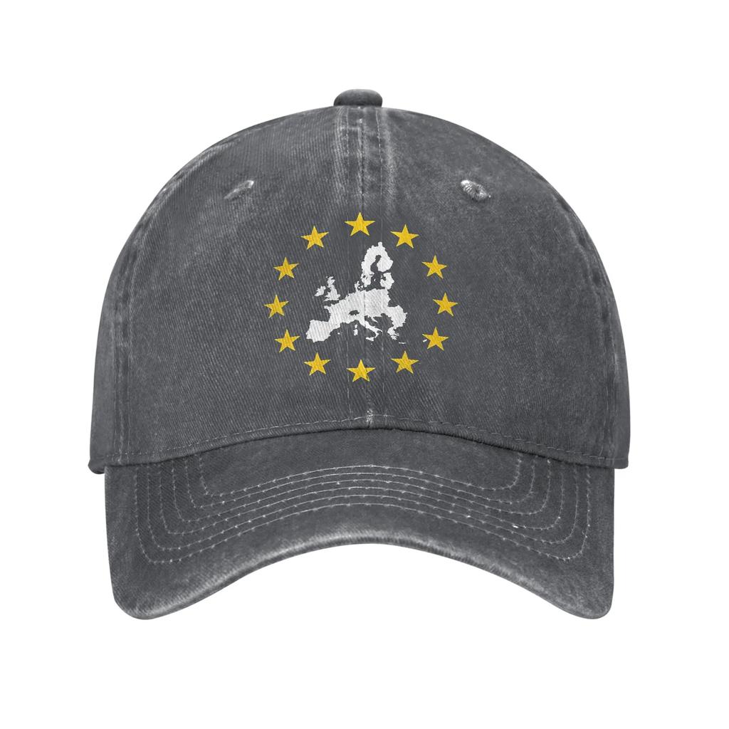 Eu Europe Washed Baseball Cap Fashion Sun Trucker Hat Summer FeUnisex Unisex Kpop Rock Baseball Caps