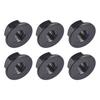 Ruifu Titanium Alloy Flange Nuts M5 M6 Pack of 6 (M6, Black)