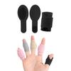 5Pcs Adjustable Finger Cots Universal Knitted Polyester Spandex Finger Sleeves Protective Finger Straps For Ball Sports Outdoor Activities
