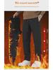 Men's Winter Windproof Waterproof Fleece Sports Pants - Thick, Solid Color, All-Match, Large Size