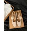 Fashion 2024 Designer Women's High Heels Fashion Light Flower French Style Dress Mary Jane Shoes