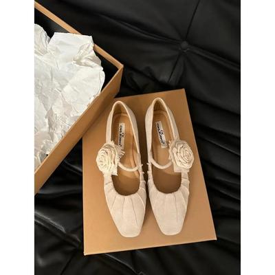 Мода 2024 Дизайнерские женские туфли на высоком каблуке Модные легкие туфли-лодочки в французском стиле Мэри Джейн