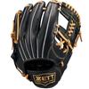 ZETT Youth Baseball Soft B BJGB74530F Glove, Steer, All-Around, Black/Pastel (1932), Size M,
