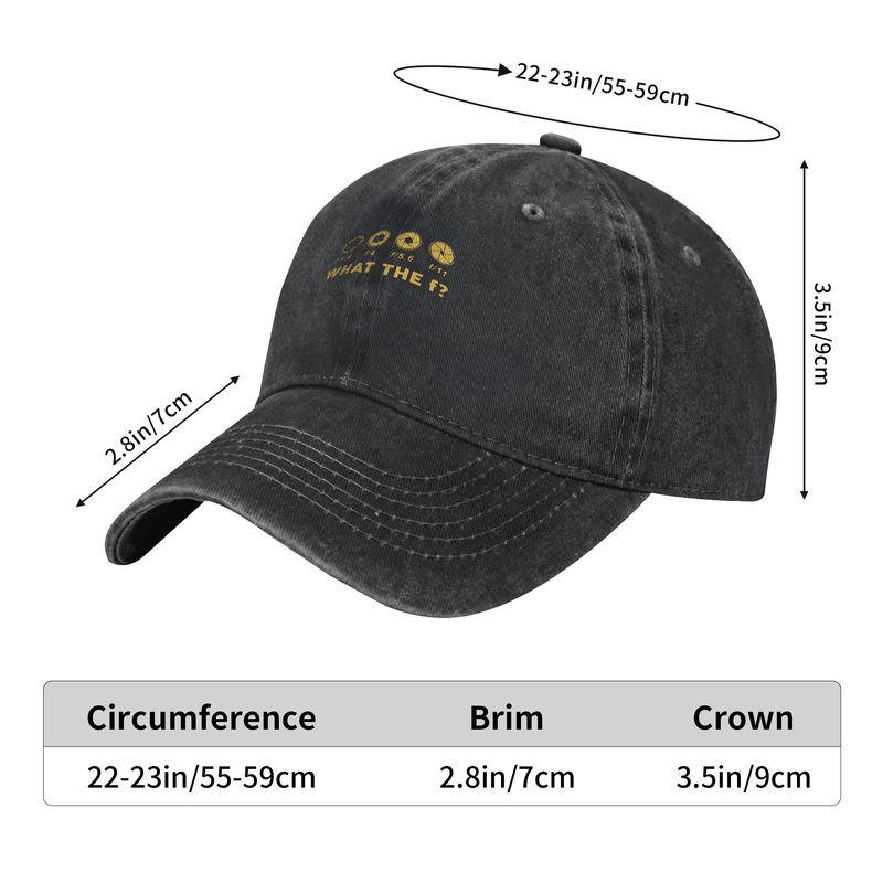 Vintage Photography Baseball Cap Distressed Snapback Hat for Adult Photographers