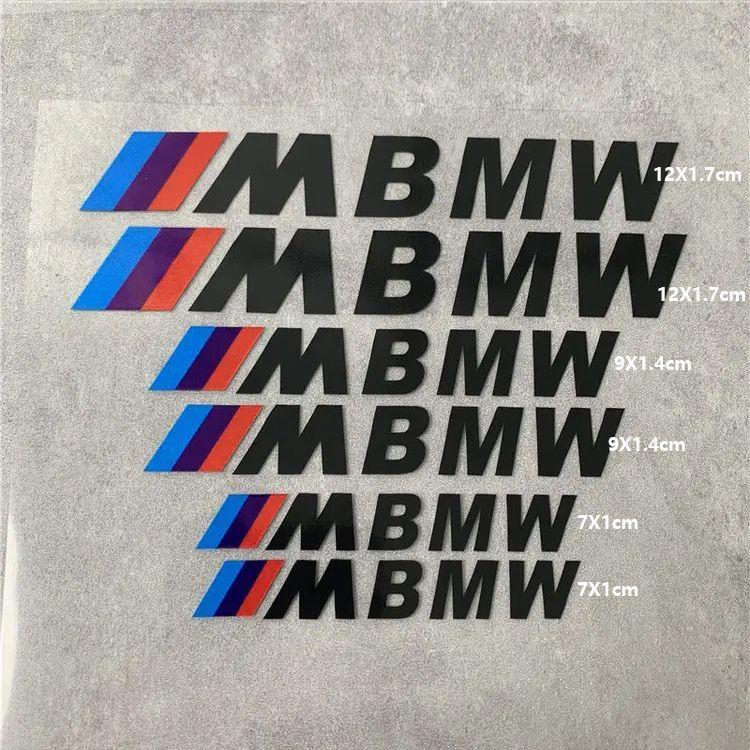6PCS Car Brake Decorative Stickers Wheel Hub Styling Decals For BMW M X1 X3 X5 X6 X7 M3 E84 E83 F25 E91 E60 E30 E90 Accessories FG2
