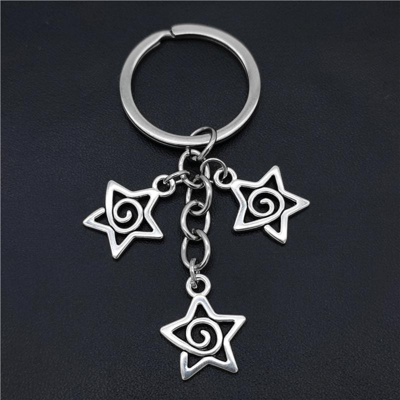 Fashion Creative Star Swirl Keychain Swirl Star Key Chain Handbag Keyring Best Friends Gifts