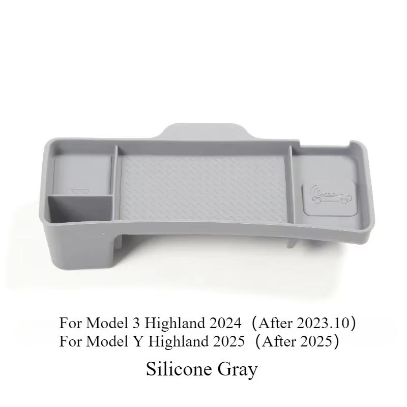 ETC Storage Box for Tesla Model 3 Highland Model Y 2025 Screen Rear Bracket Tissue Glasses Storage Organizer Tray Accessories