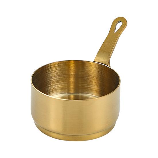 Stainless Steel Sauce Cup with Handle Reusable Metal Dipping Cups Small Condiment Server for Ketchup Appetizers Soy Sauce