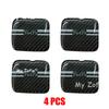 For Chevrolet Spark EUV Baojun Yep Plus 2025 2026 Car Carbon Fiber Inner Door Bowl Protection Sticker Door Handle Accessories