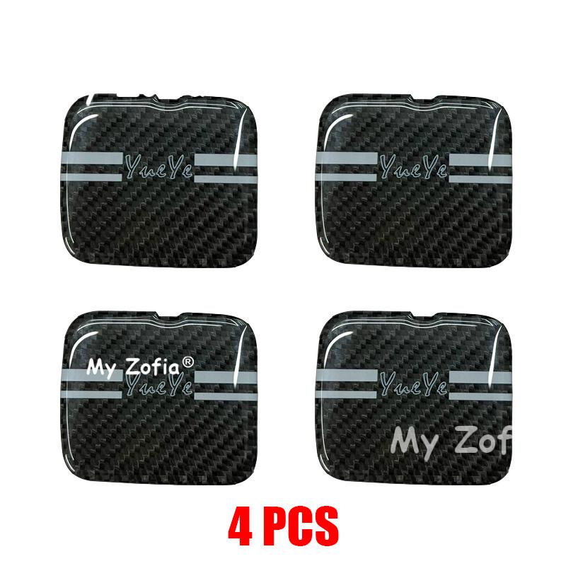 For Chevrolet Spark EUV Baojun Yep Plus 2025 2026 Car Carbon Fiber Inner Door Bowl Protection Sticker Door Handle Accessories