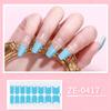1 Sheet Full Wraps Nail Decals Nail Polish Strips Stickers DIY Glitter Nail Adhesive Nail Art Sticker for Women Girls