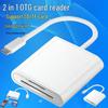 Адаптер Apple Type-C для телефона со считывателем карт TF/SD, кабель OTG, 2-в-1 USB-хаб, док-станция