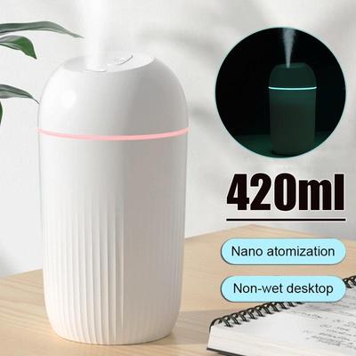 420 мл USB бесшумный увлажнитель воздуха нежный ночник ароматический диффузор непрерывного/периодического распыления может работать в течение 8-12 часов