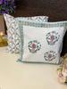 Pair of Handblock Printed Cushion Covers- 16*16 Inches