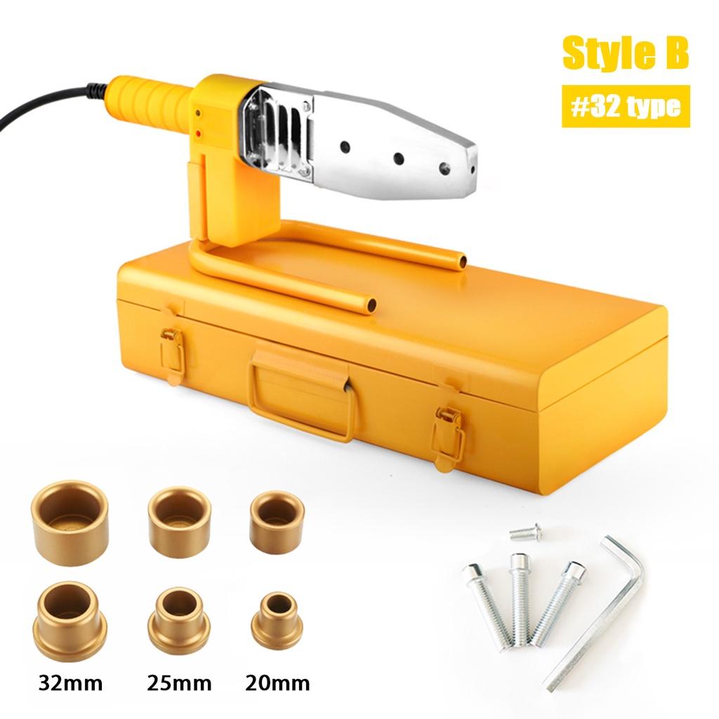 Машина для сварки труб Нагревательный инструмент 1500 Вт сварочный аппарат Комплект Для PPR PB PE Пластиковой трубы Сварка PPR Аппарат для горячей плавки Контроль температуры
