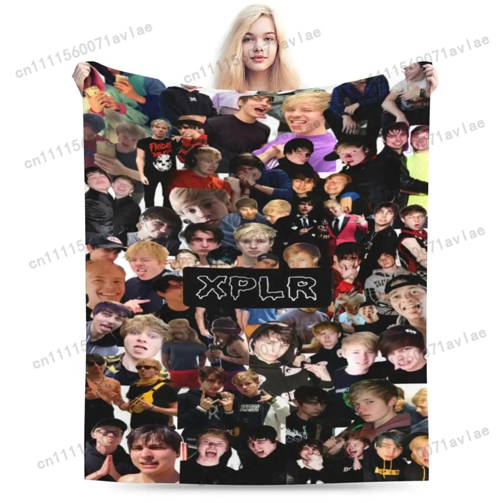 Персонализированное одеяло Sam Actors And Colby, супермягкое, фланелевое, легкое, идеально подходит для диван-кроватей, все сезоны, 50" X 40", на заказ