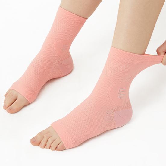 Toeless Ankle Brace Socks Sprained Ankle Compression Sleeve Foot Support for Plantar Fasciitis Achilles Tendonitis