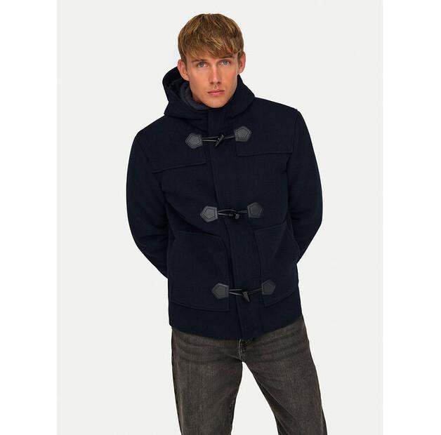 Зимняя куртка Only & Sons Jules 22030865, темно-синяя, стандартный крой