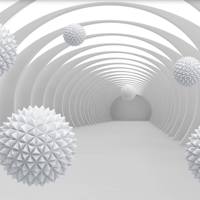 Фото обои абстрактный туннельный декор 3D круговой шар Гостиная диван ТВ фон настенная домашняя роспись
