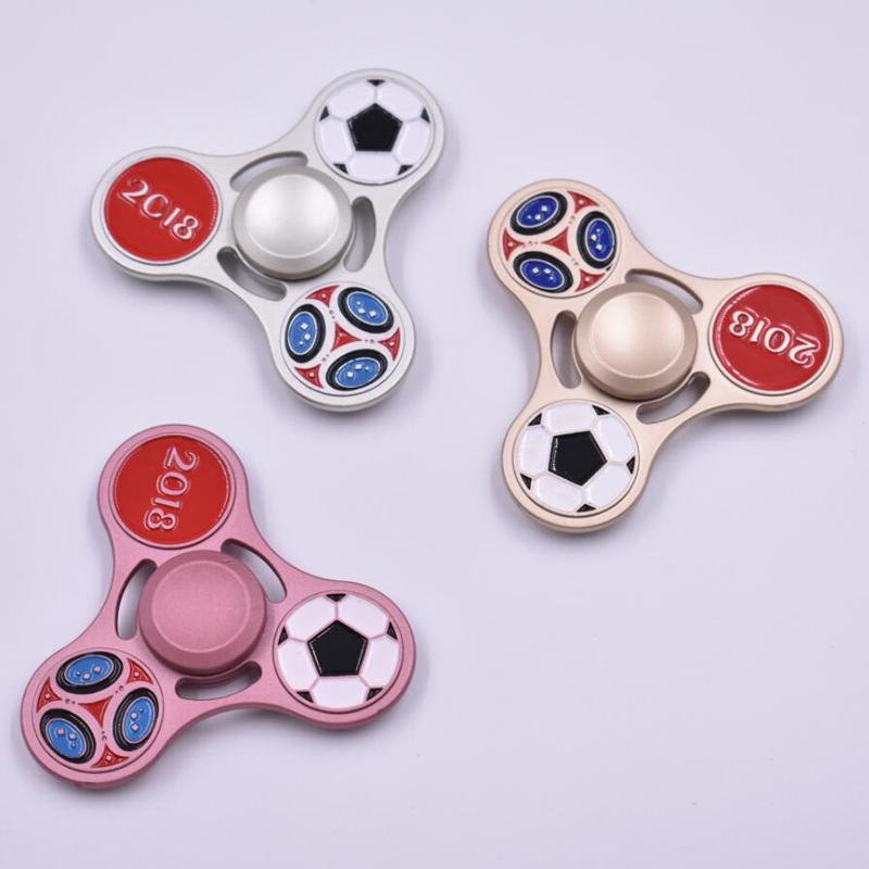 Classic Collection Football Hand Spinners Metal Fidget Spinner For Edc And Anti Stress Toy For Child Adult For Kids Adults Children's Birthday Gift
