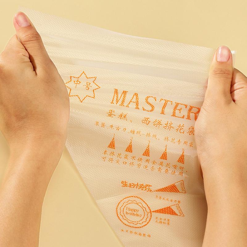 50/100PCS Disposable Pastry Bag Piping Bag Fondant Cream Squeeze Cream Bag Cake Decorating Nozzle Bakery Bakeware Kitchen Tools