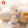 Warm Pet Clothes Cute Print Coat Small Medium Dog Cat Shirt Jacket Teddy French Bulldog Chihuahua Winter Outfit