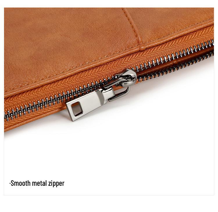 Anti-Theft RFID Zipper Passport Holder & Travel Wallet