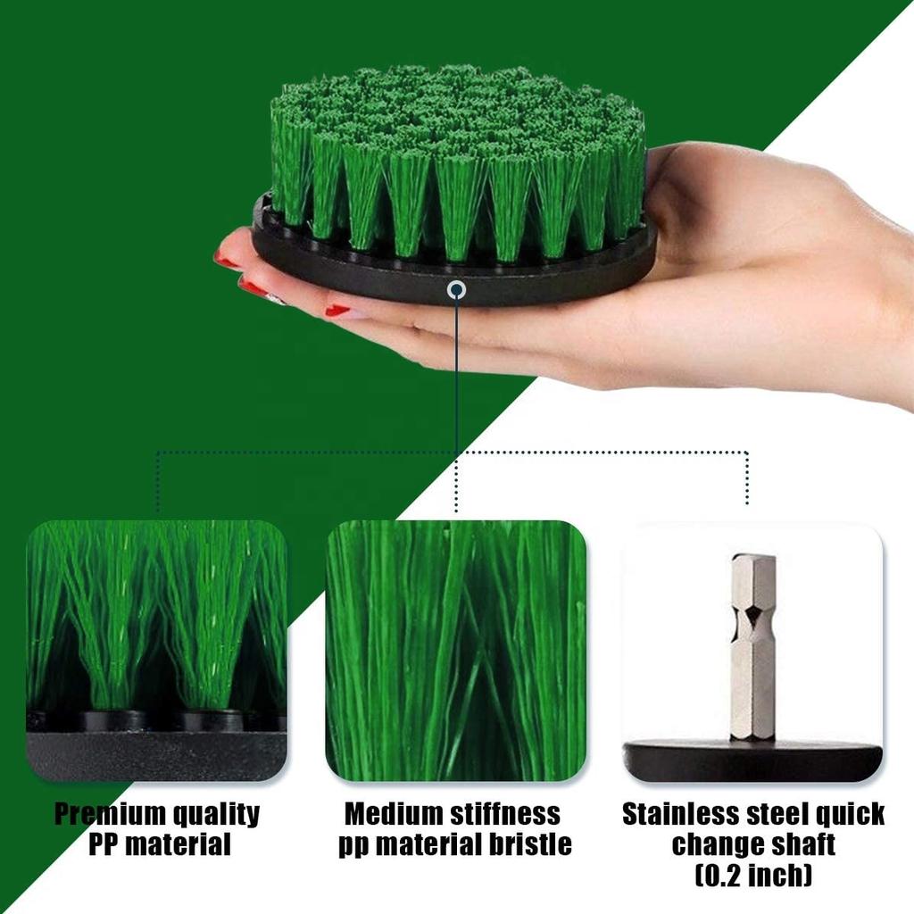 Scrub Pads Power Scrubber Kit Car Detailing Car Brush Tool Electric Cleaning Drilling Brush
