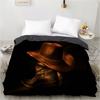 Western Cowboy King Queen Bedding Set Vintage Style Rodeo Duvet Cover Men Teens Boys Horse Quilt Cover Polyester Comforter Cover
