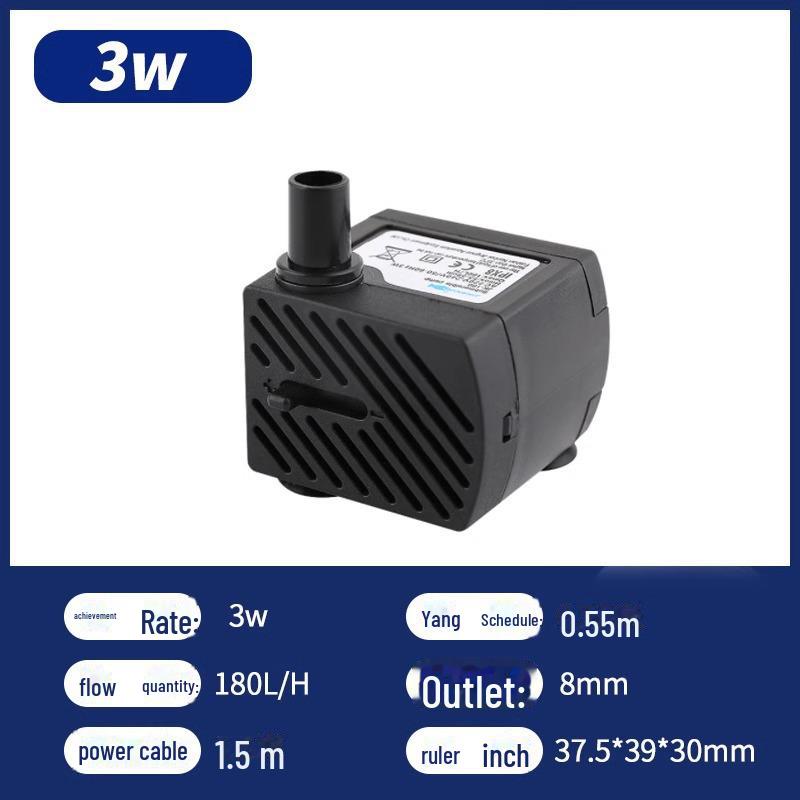 Silent Water Pump for Bonsai Fish Tank and Small Pond Fountain