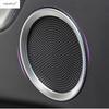 Car Side Door Speaker Audio Sound Loudspeaker Frame Cover Trim For Land Rover Discovery Sport 2015 -  ABS Matte Accessories