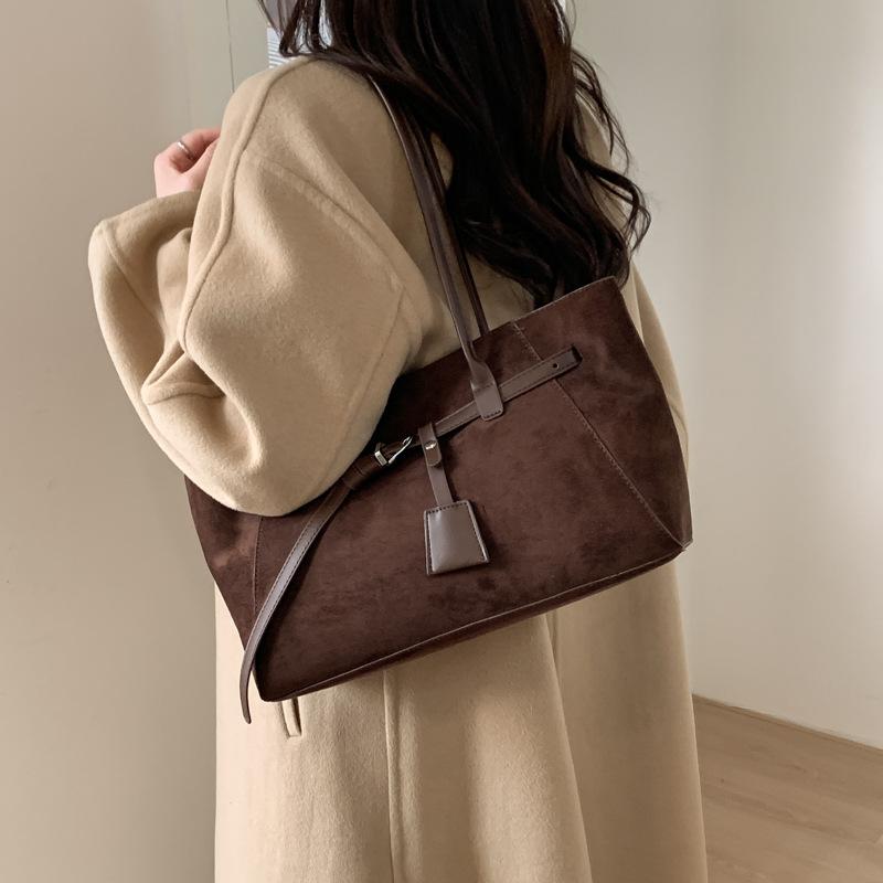 Ретро сумка через плечо, сумка-тоут, модная сумка подмышку для поездок на работу большой вместимости