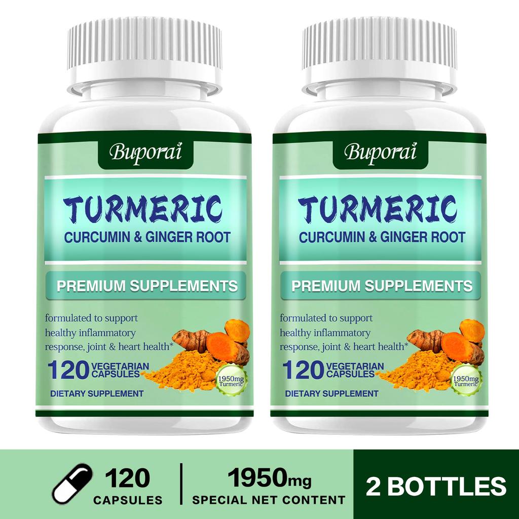 Buporai - Curcumin and Ginger Root Capsules - Joint Health