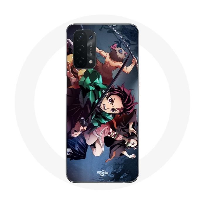 Coque pour Oppo A74 Tanjiro Nezuko et Inosuke Slayer Kimetsu no Yaiba Manga